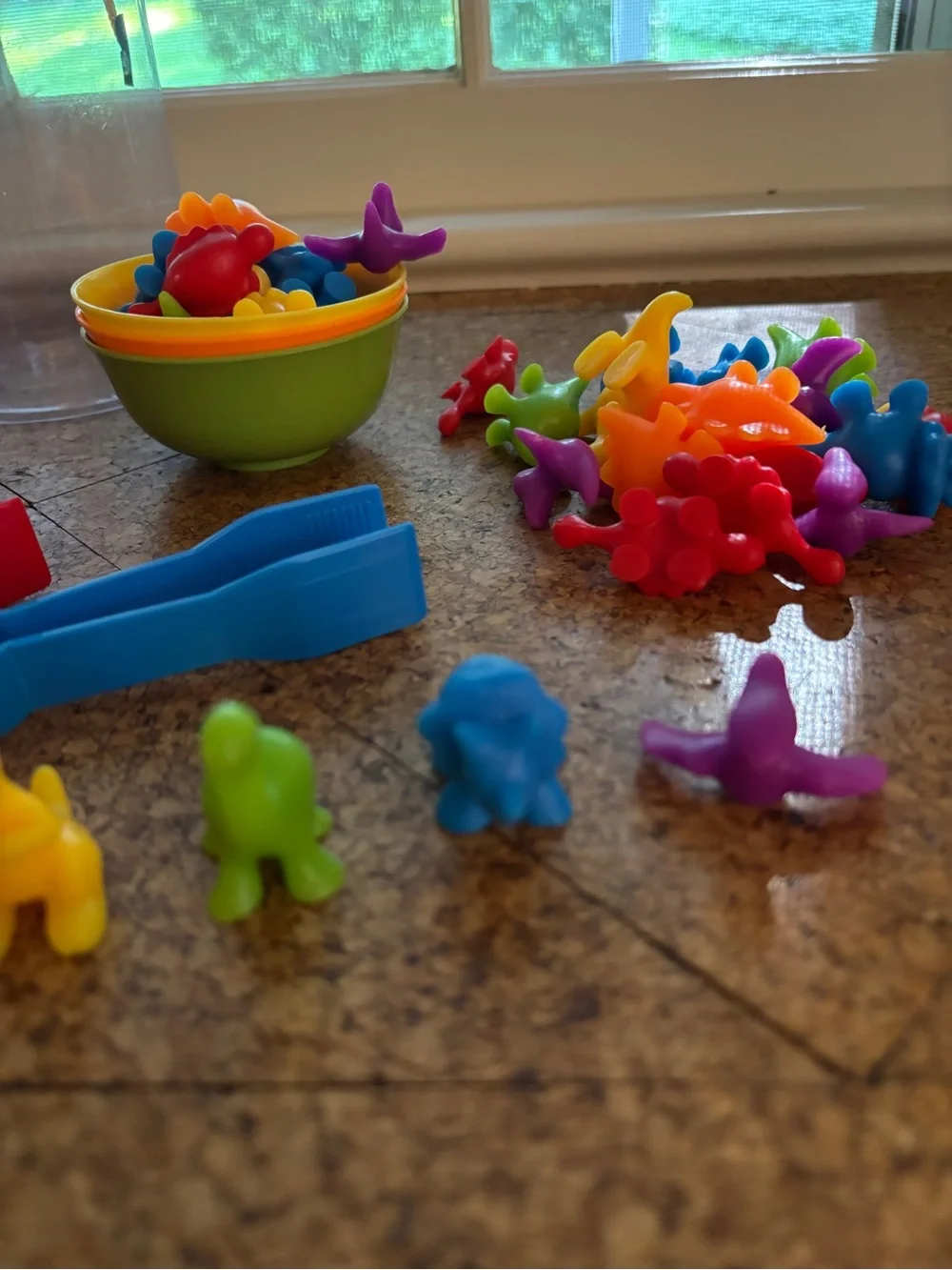 Montessori counting sorting dinosaur preschool activity set STEM